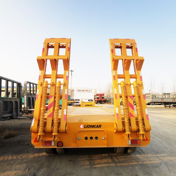 80Ton Gooseneck Low Bed Semi Trailer