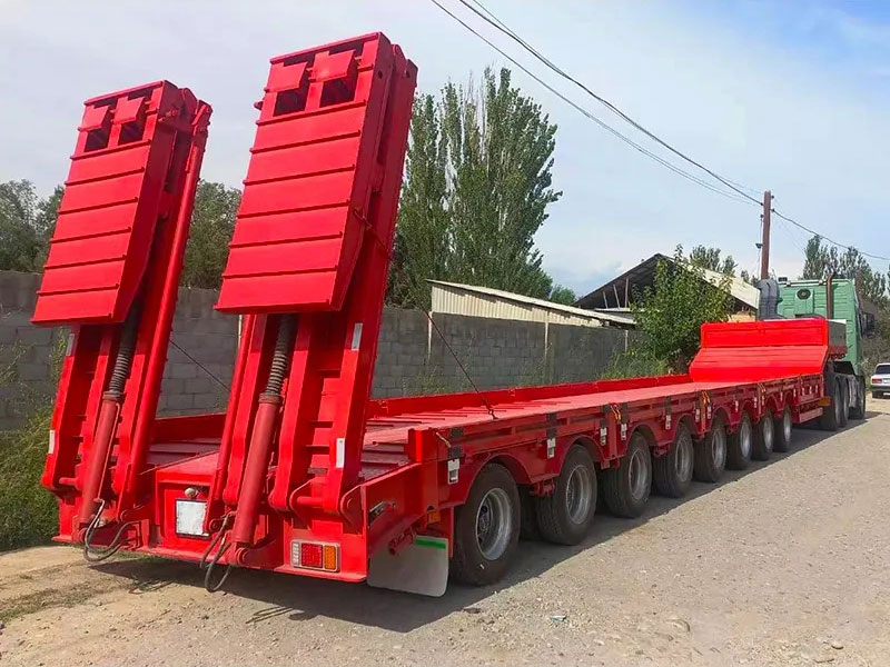 8 Axle Low Bed Trailer Semi Trailer